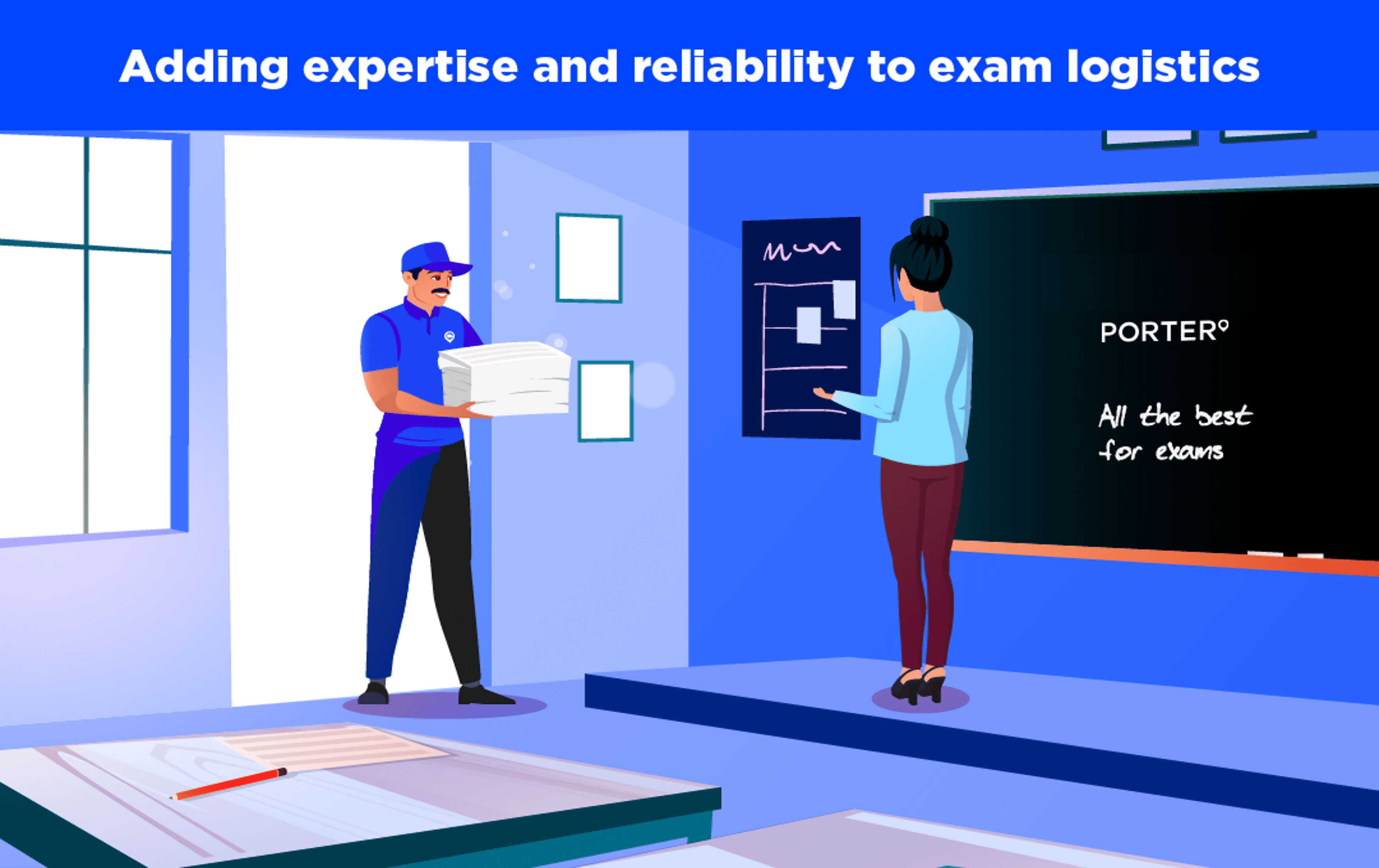 Adding Expertise and Reliability to Exam Logistics